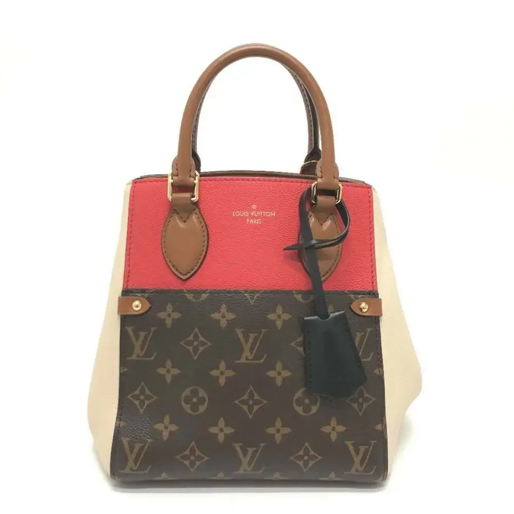 LOUIS VUITTON Brown Monogram Canvas Tote Bag